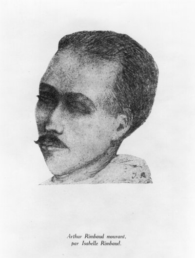 Arthur Rimbaud (1854-91) im Sterben, 1891 von Isabelle Rimbaud